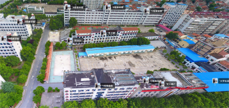 黄冈科技职业学院全景校园